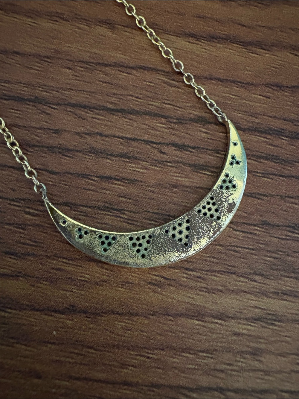 Gorjana Crescent Shimmer Pendant Necklace - Gold-Tone - Picture 7 of 10